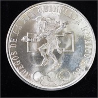 1968 Mexico Olympics 25 Pesos - Silver