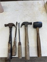 hammers, screwdriver, mallet