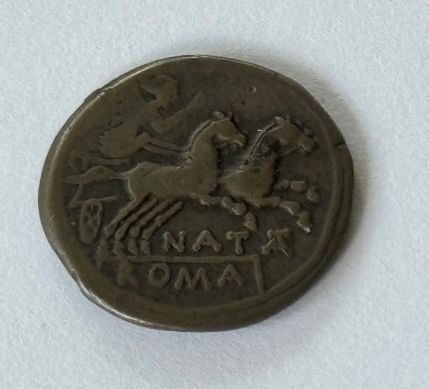 ROMAN REPUBLIC DENARIUS COIN 145 - 138 BC