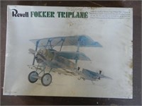 Vintage Revell Fokker Triplane Kit, New in Box