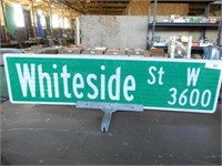 Whiteside St W 3600 Street Sign on bracket