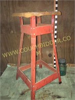 Metal base shop stool
