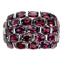 Natural Untreated  Rhodolite Garnet Ring