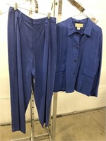 Blue pants suit size Large