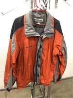 Columbia Sportswear orange & tan winter coat in