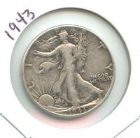 1943 Walking Liberty Silver Half Dollar