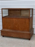 Cigar Humidor Store Display Case Cabinet, Antique