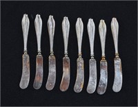 8 Sterling Silver Handled Butter Knives