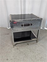 (1) Stainless Steel Flight End Table
