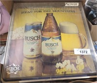 BUSCH BEER LIGHTED SIGN 18IN