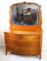 Victorian Birdseye Maple Dresser