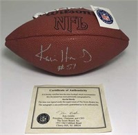 Kevin Hardy Autographed Miniature Football
