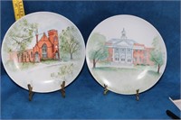 Two Handpainted 'Bedford' Plates