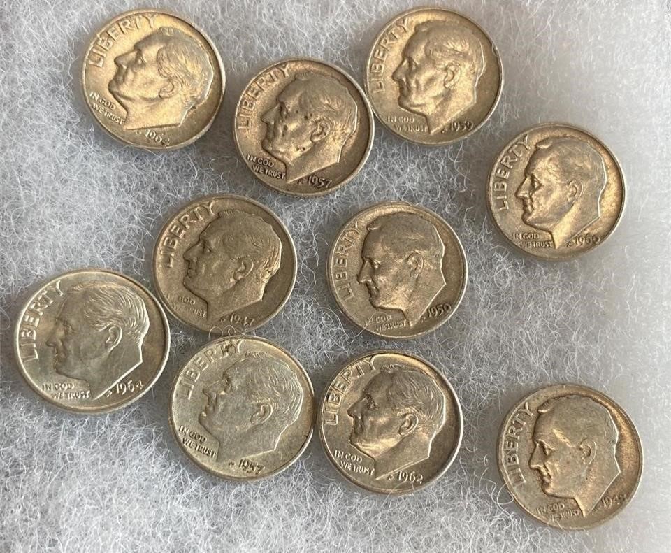 10 Roosevelt Dimes