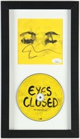 Autographed Ed Sheeran Eyes Closed Framed CD