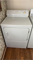 GE clothes dryer, model number DDE7207SBLWW,