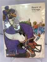 Chi Bears vs Minn Vikings Dec 10 1967 program