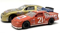 (2) NASCAR Die Cast Stock Cars 10.5” and Smaller
