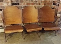 3 Seat Theater Bench