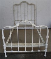 Antique Cast Iron Bed - Twin Size