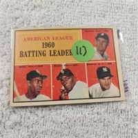 1961 Topps AL Batting Leaders
