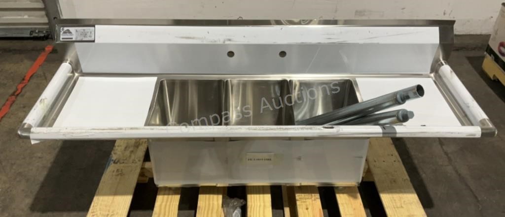 Advance Tabco 3-Bay Stainless Steel Sink