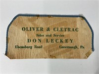 OLIVER & CLETRAC SALES & SERVICE PAPER HAT - DON