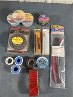 Electrical tape, heat shinkble tubing, pip tape