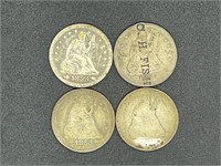 4 - early silver quarters