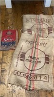 Royal basmati rice burlap purse, burlap coffee