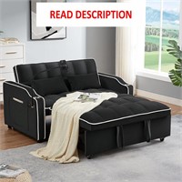 54In Width Black Loveseat