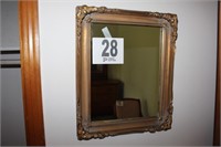 15 x 18 gold framed mirror