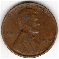 1936 Lincoln Wheat Cent DDO