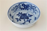 Chinese Qing Dynasty Blue and White Dish,