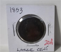 1853  Large 1 Cent