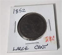 1852  Large 1 Cent