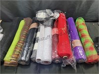 Assorted Rolls Of Mesh Fabric