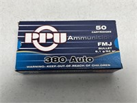 PPU Ammunition 380 Auto 50 Rounds