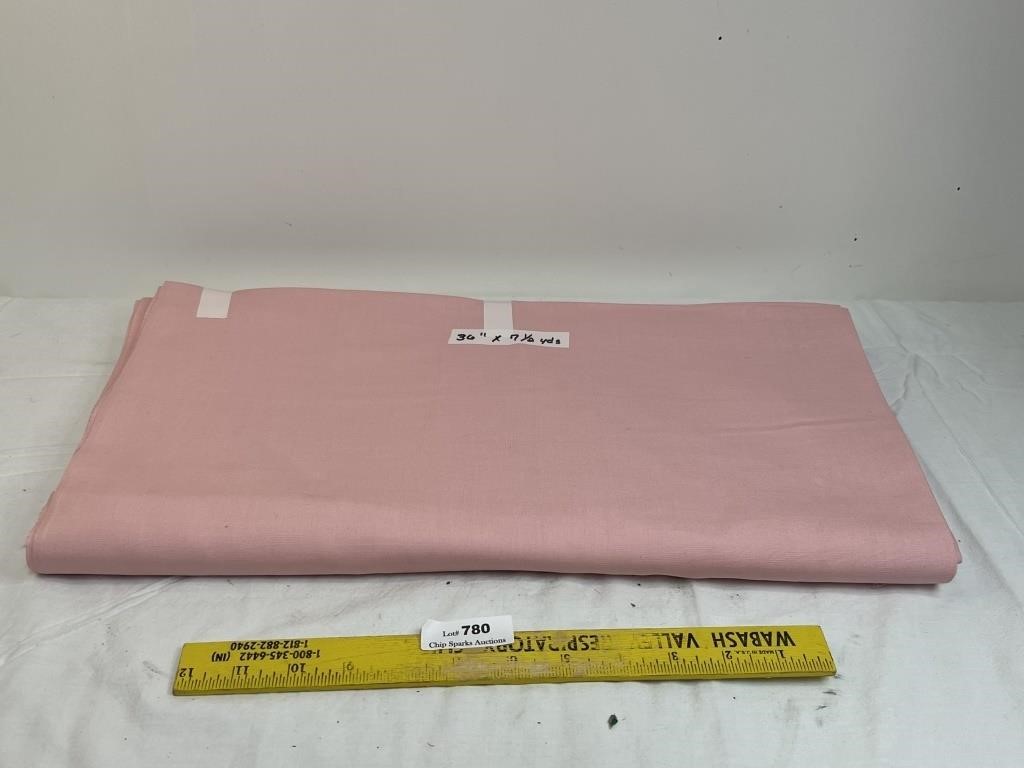 7 1/2 Yards of Pink Material
