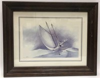 Print of Sailboat on Swell