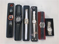 6 Watches w/ Cases