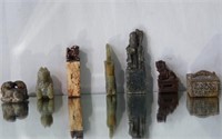 Chinese jade, stone and wood carvings