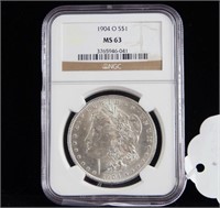Morgan Silver Dollar MS 63 1904 O