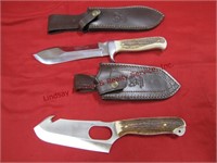 2 Hen & Rooster knives: 1 has 5.5" blade &