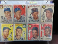 8 - 1954 TOPPS BASEBALL CARDS