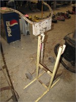 2 - outboard motor stands (one has wheels)