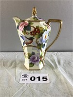 NORITAKE HANDPAINTED PITCHER WITH LID