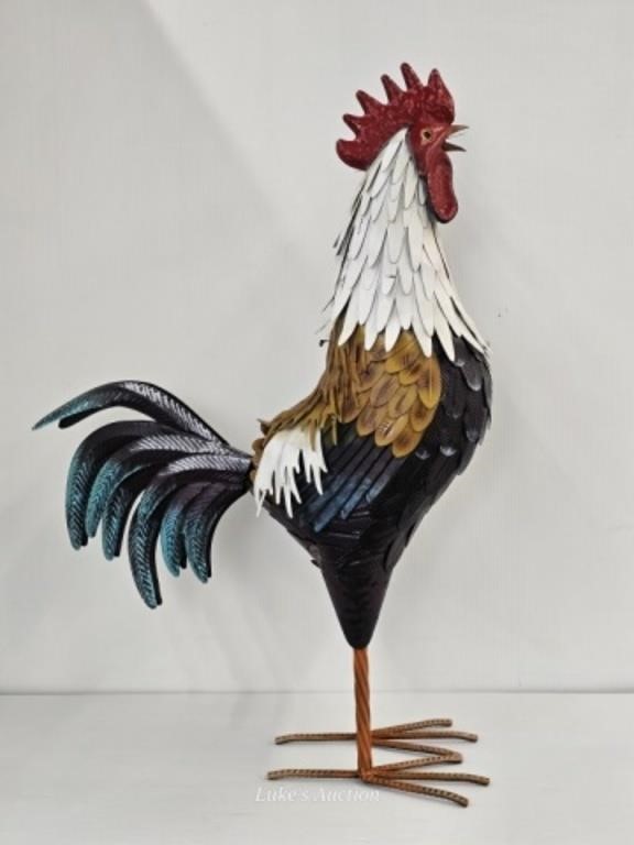 METAL ROOSTER - 36" TALL X 23" LONG