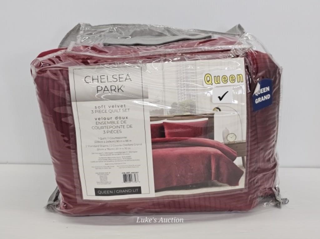 CHELSEA PARK 3 PIECE QUEEN QUILT SET