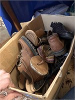 BOX OF SHOES AND BOOTS